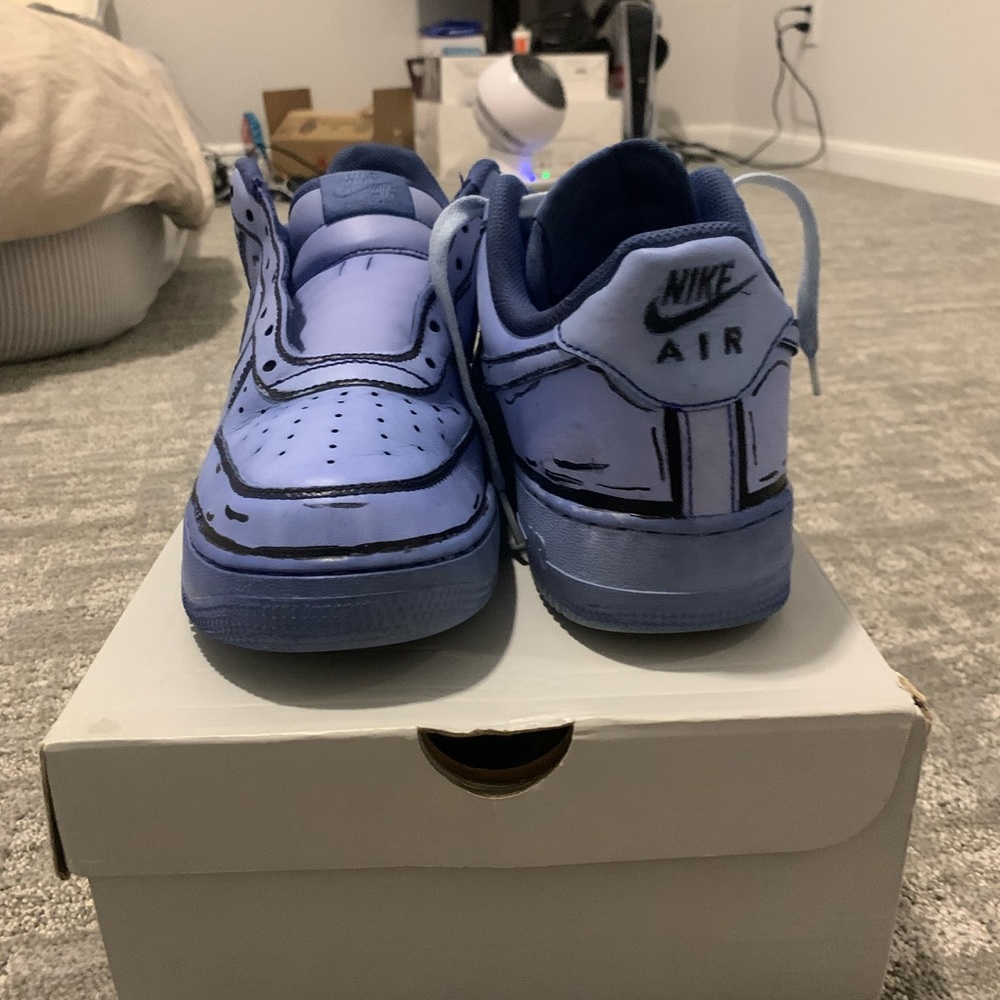 Air Force One Blue Cartoon Custom